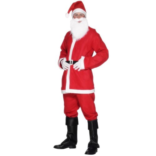 Mens Red Santa Suit Costume
