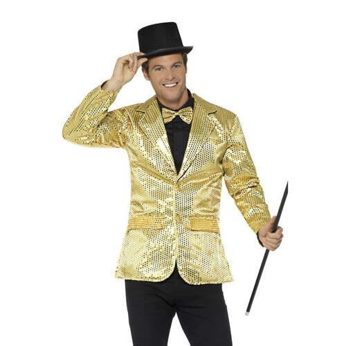 Mens Gold Sequin Jacket