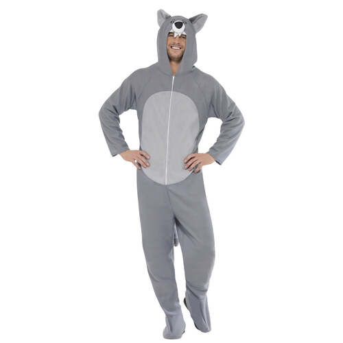 All in One Wolf Costume with Hooded 