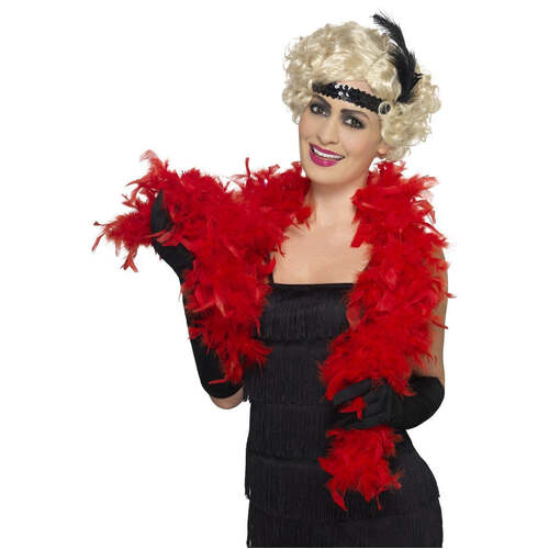 Red Feather Boa