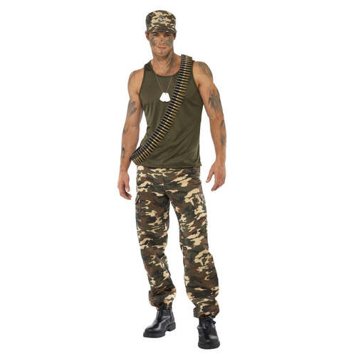 Mens Khaki Camo Costume