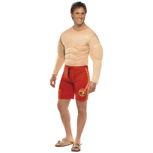 Muscle Chest Baywatch Lifeguard Costume