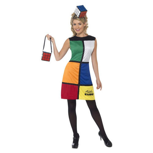 Rubik's Cube Costume with Headband