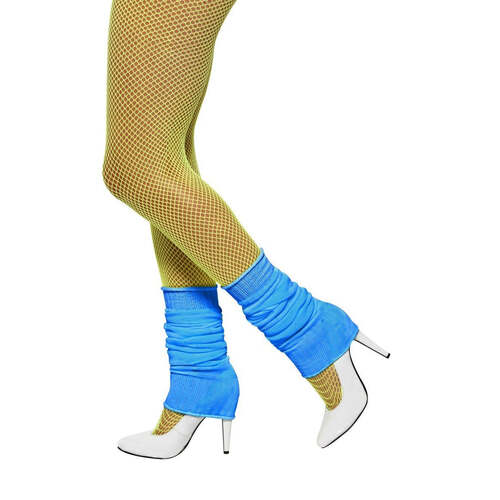 Neon Blue Legwarmers