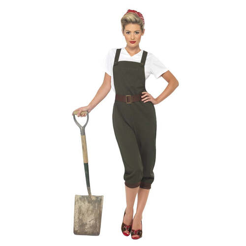 Green WW2 Land Girl Costume