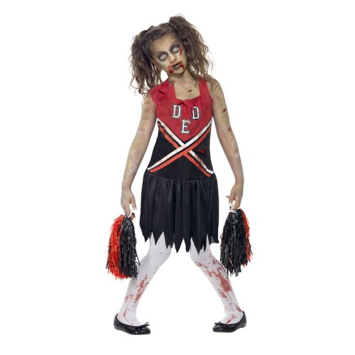 Red Zombie Cheerleader Costume