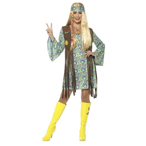 60s Hippie Chick Costume with Dress