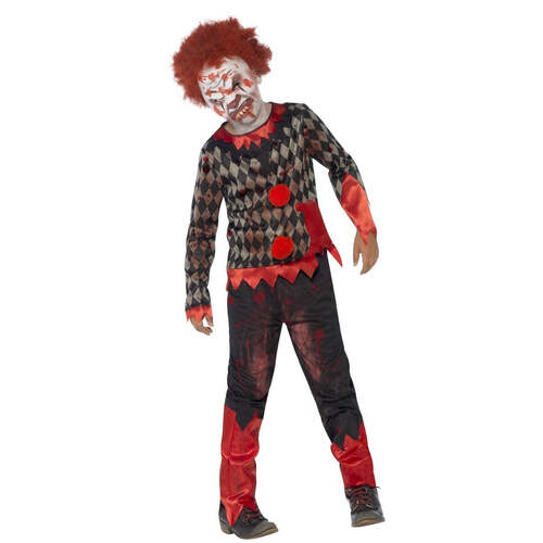 Boys Deluxe Zombie Clown Costume