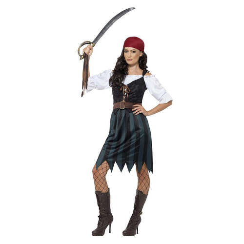 Pirate Deckhand Costume with Skirt