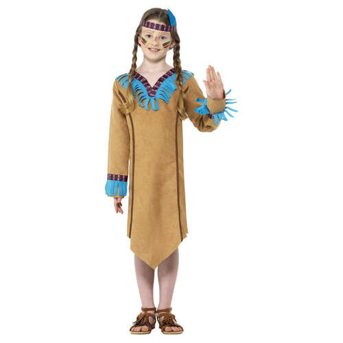 Brown Native American Inspired Girl Costume