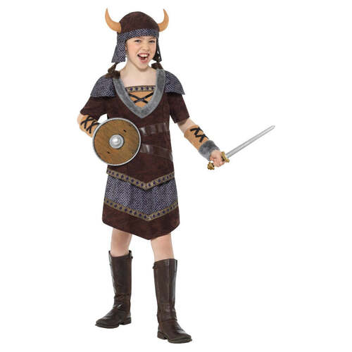 Brown Viking Girl Costume