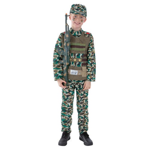 Camouflage Military Boy Costume