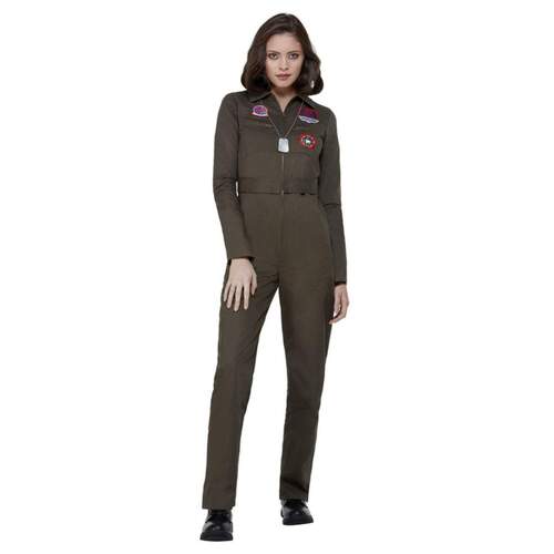 Top Gun Ladies Costume with Jumpsuit