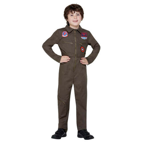 Top Gun Kids Costume with Jumpsuit