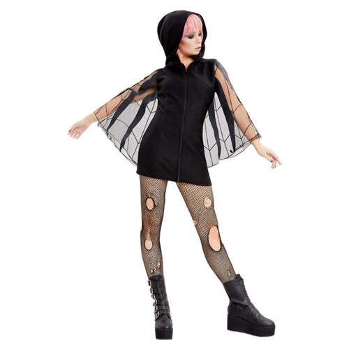 Spider Hooded Fleece Dress