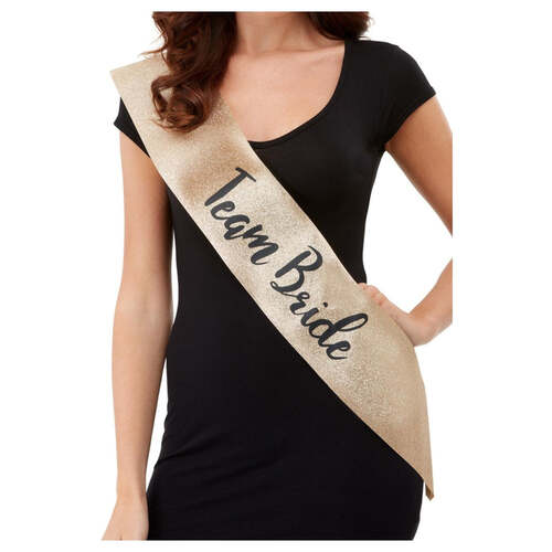 Deluxe Glitter Team Bride Sash