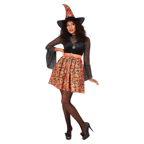 Orange Vintage Witch Costume