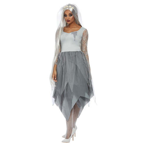 Grey Grave Yard Bride Costume