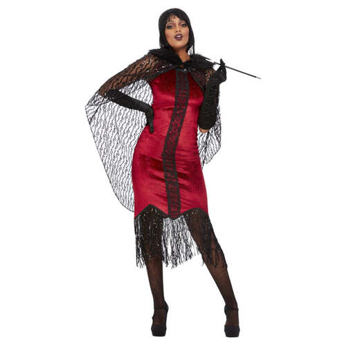 Red Deluxe Vampire Flapper Costume