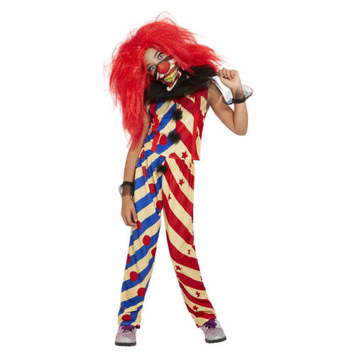 Girls Creepy Clown Costume