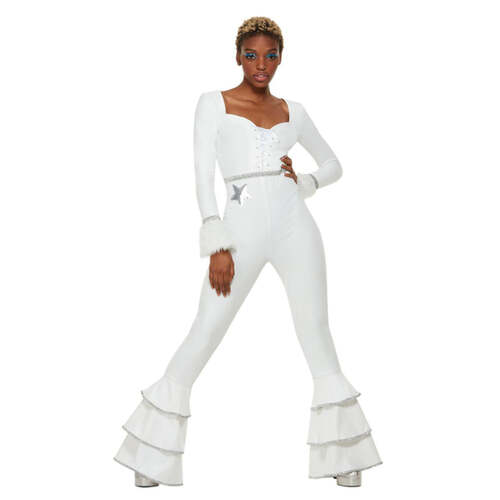 White 70s Deluxe Glam Costume