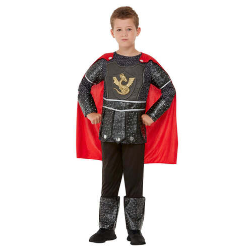 Kids Black Deluxe Knight Costume