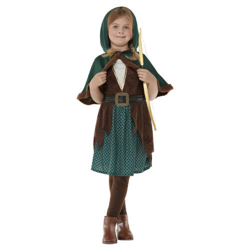 Kids Green Forest Archer Costume