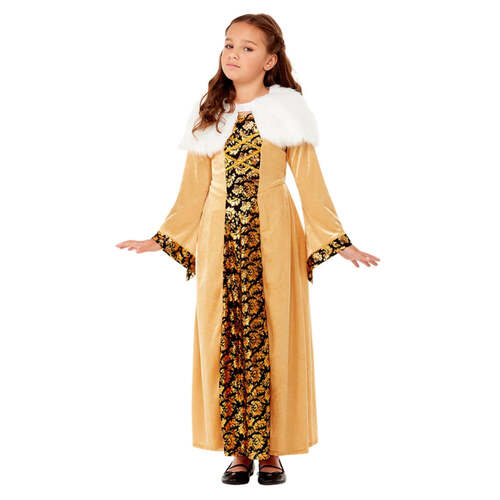 Gold Kids Deluxe Medieval Countess Costume