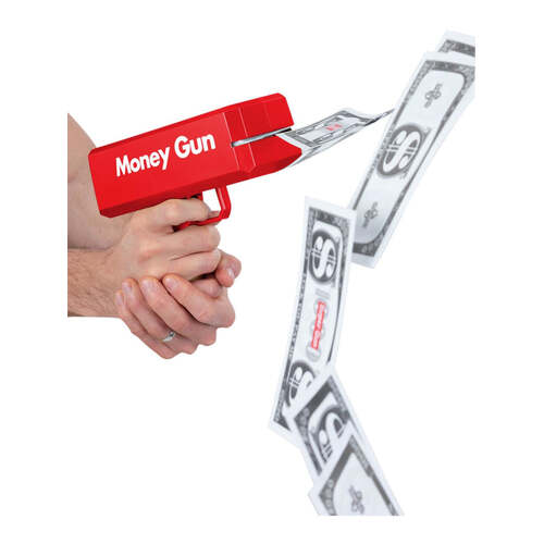 Money Gun with 100pcs Paper Currency