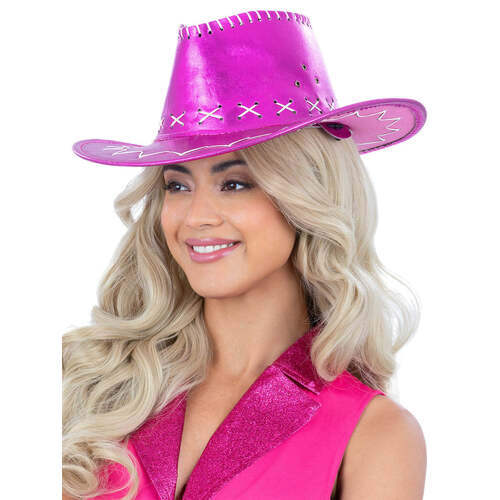 Metallic Pink Cowboy Hat