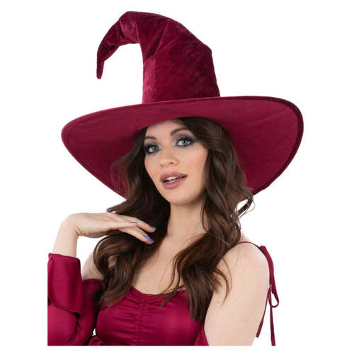 Emerald Green Velour Witch Hat