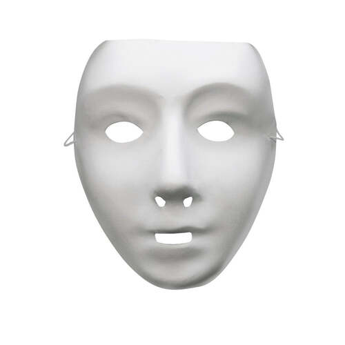 White Robot Mask