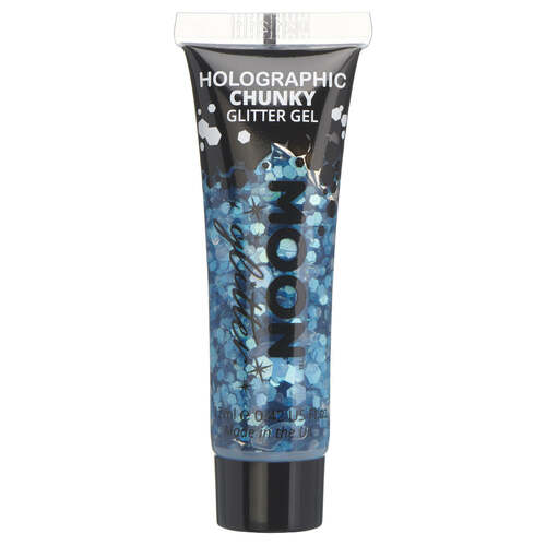 Moon Glitter Holographic Chunky Glitter Gel Blue