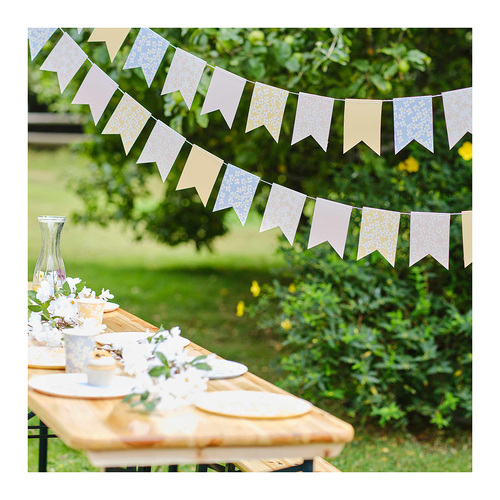 Hello Spring Floral Flag Party Bunting