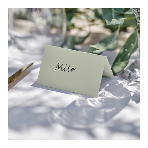 Sage Wedding Place Cards 10 Pack