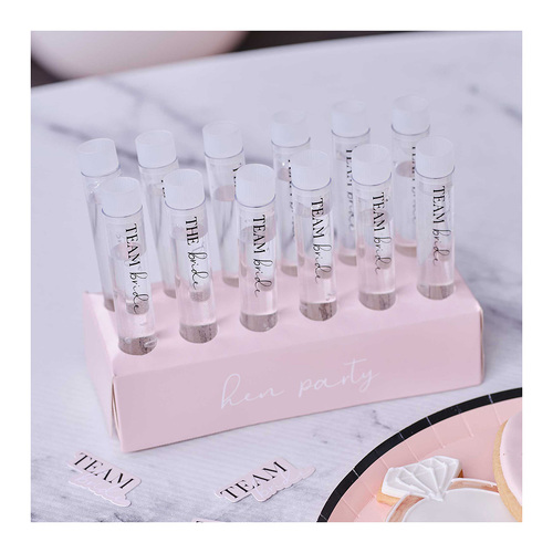 Future Mrs Team Bride Hen Party Shots with Tray 12 Pack
