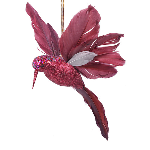 Fuscia Hanging Bird 