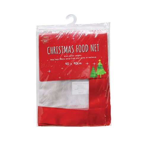 Food Net White with Red Trim