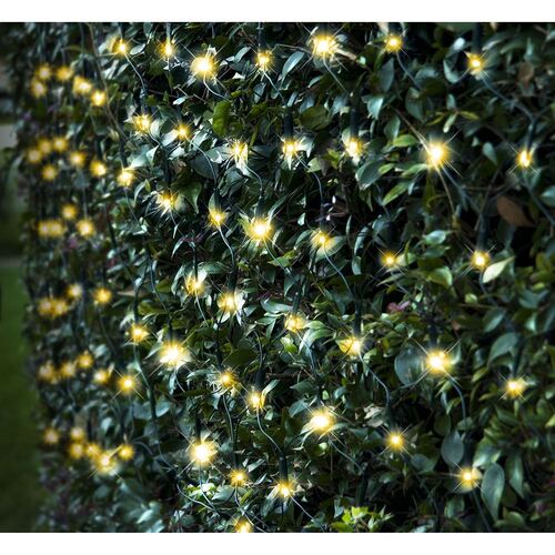 Christmas Solar Net Light 150pc Warm White