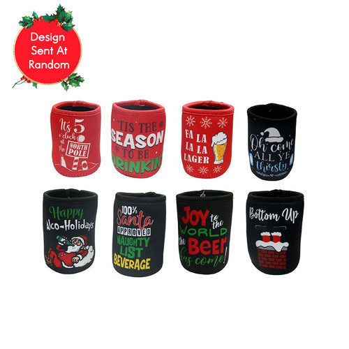 Christmas Stubby Cooler 10cm