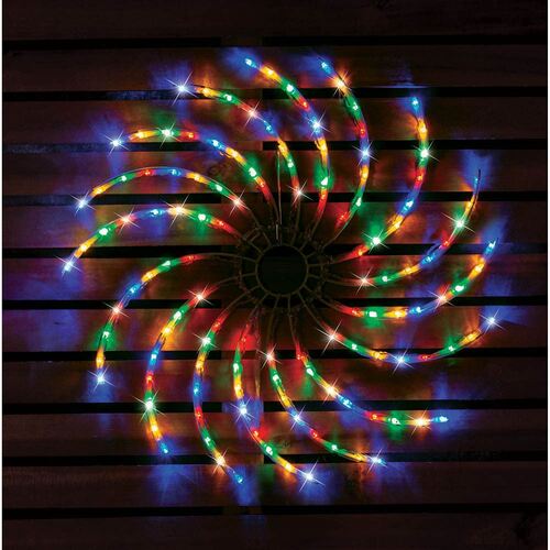 Christmas Led Spinner Light 50cm Multicolour