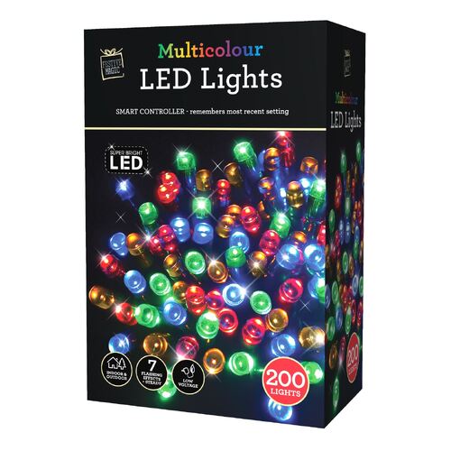 LEDs Flashing Multi Colour 200pc