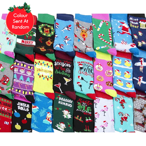 Festive Christmas Ugly Socks