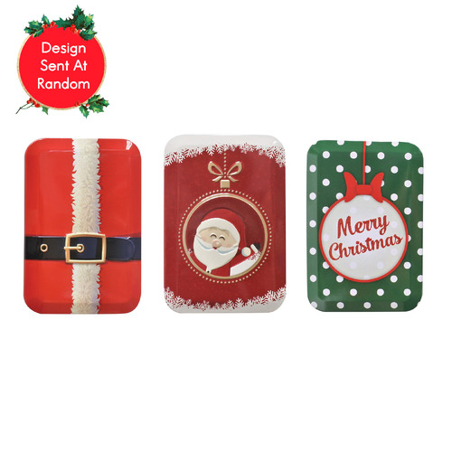 Christmas Tin Giftcard Holder Rectangle