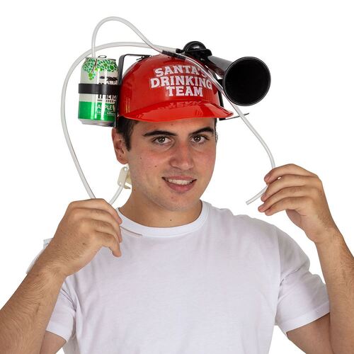 Christmas Drinking Helmet with Horn