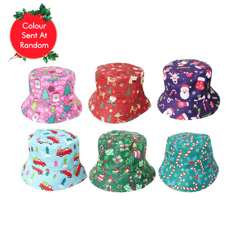 Christmas Bucket Hat Fun Patterns Fully Lined