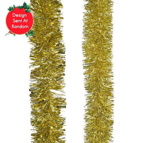 Tinsel Fine & Mixed Gold Assorted 2m