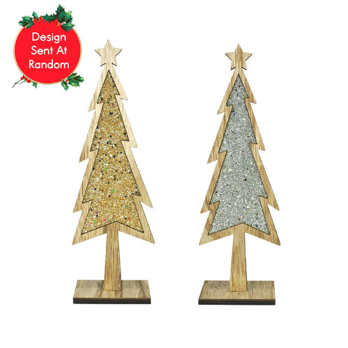  Glitter Table Tree 25cm 