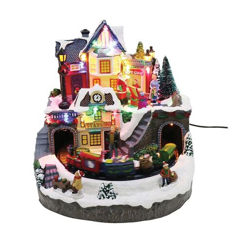USB LED Musical Town Scene Rotating