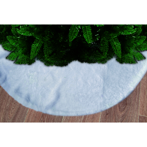 Tree Skirt White Plush
